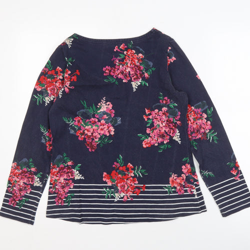 Joules Women’s Blue Floral T-Shirt Size 8