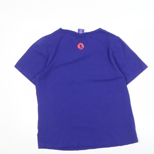 Women's Blue Cricket T-Shirt, Size 18, England Wales World Cup 2019