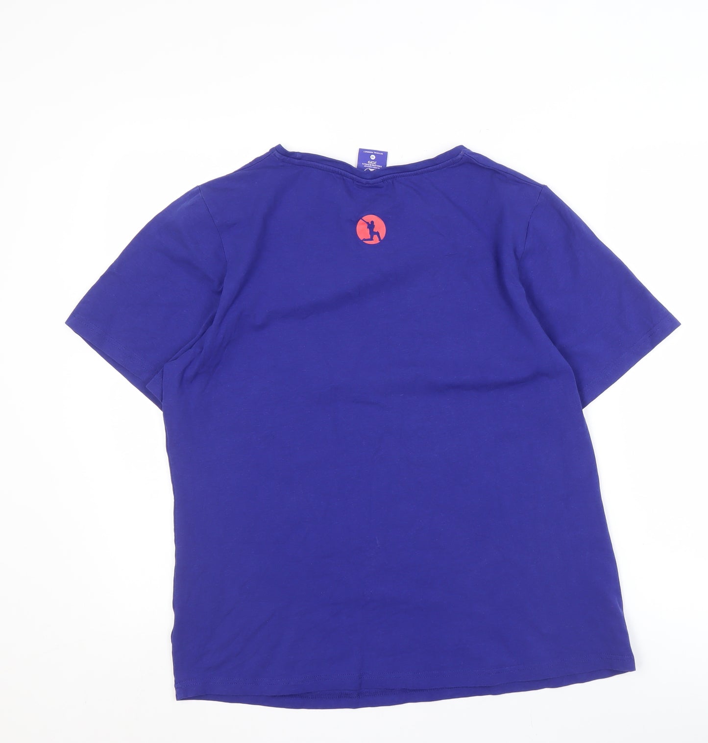Women's Blue Cricket T-Shirt, Size 18, England Wales World Cup 2019