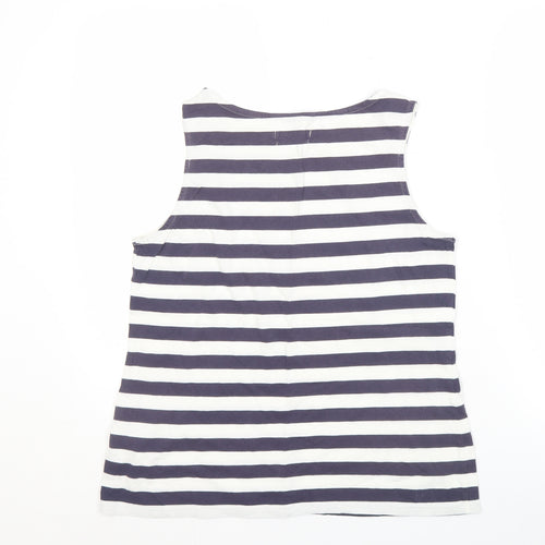 Seasalt Women's Stripe Cotton Tank Top UK 12