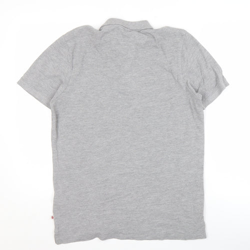 Jack & Jones Men's Grey Polo Shirt - Size L, Casual Style
