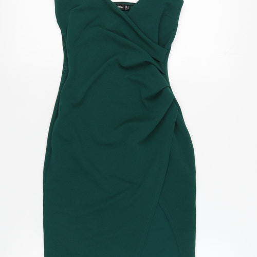 PrettyLittleThing Women Green Bodycon Midi Dress