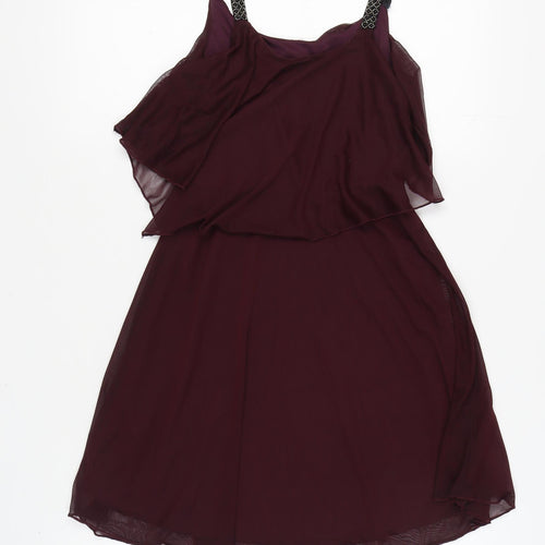 New Look Women's Purple Sleeveless Strappy Dress