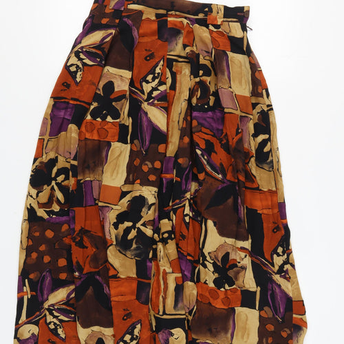 Imogen Women's Multicoloured Pleated Midi Skirt - Size 12