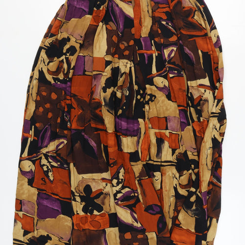 Imogen Women's Multicoloured Pleated Midi Skirt - Size 12