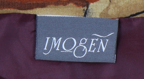 Imogen Women's Multicoloured Pleated Midi Skirt - Size 12