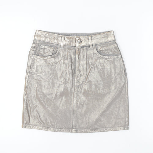 Marks & Spencer Women’s Silver Mini Skirt, Size 6