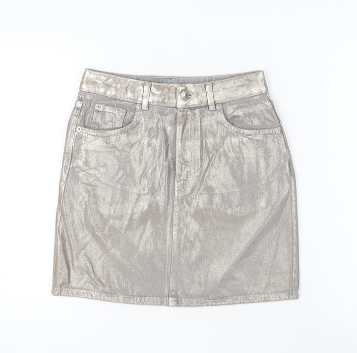 Marks & Spencer Women’s Silver Mini Skirt, Size 6