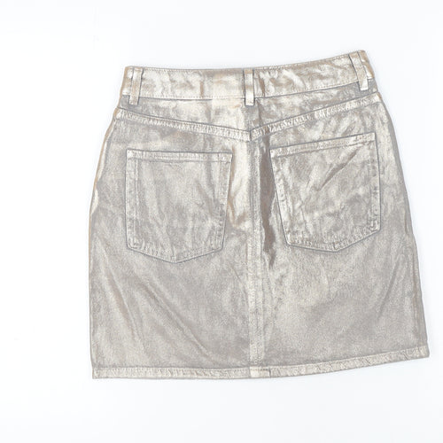 Marks & Spencer Women’s Silver Mini Skirt, Size 6