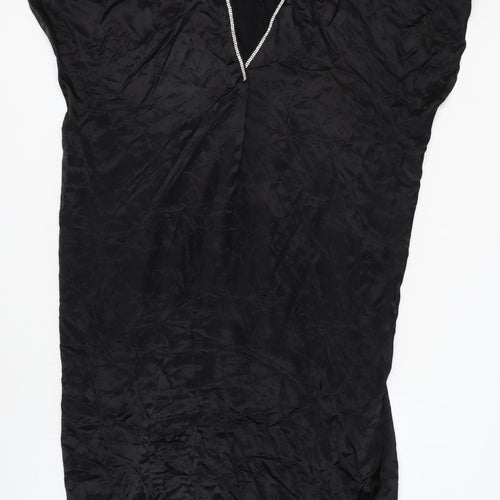 Zara Women's Black Beaded Dress Size 8