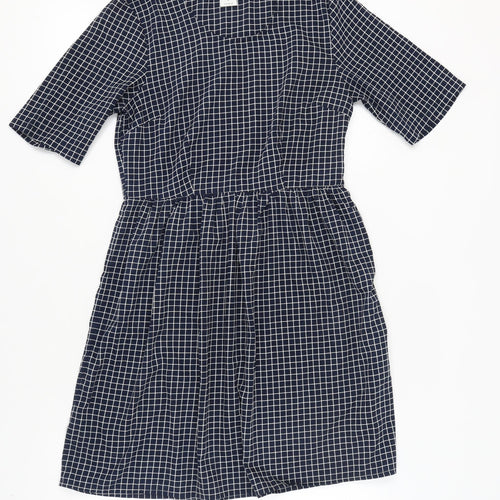 Vero Moda Women's Black Check Shift Dress M