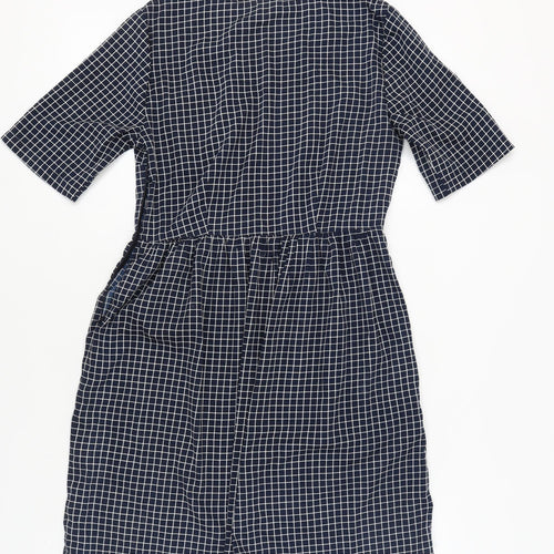 Vero Moda Women's Black Check Shift Dress M