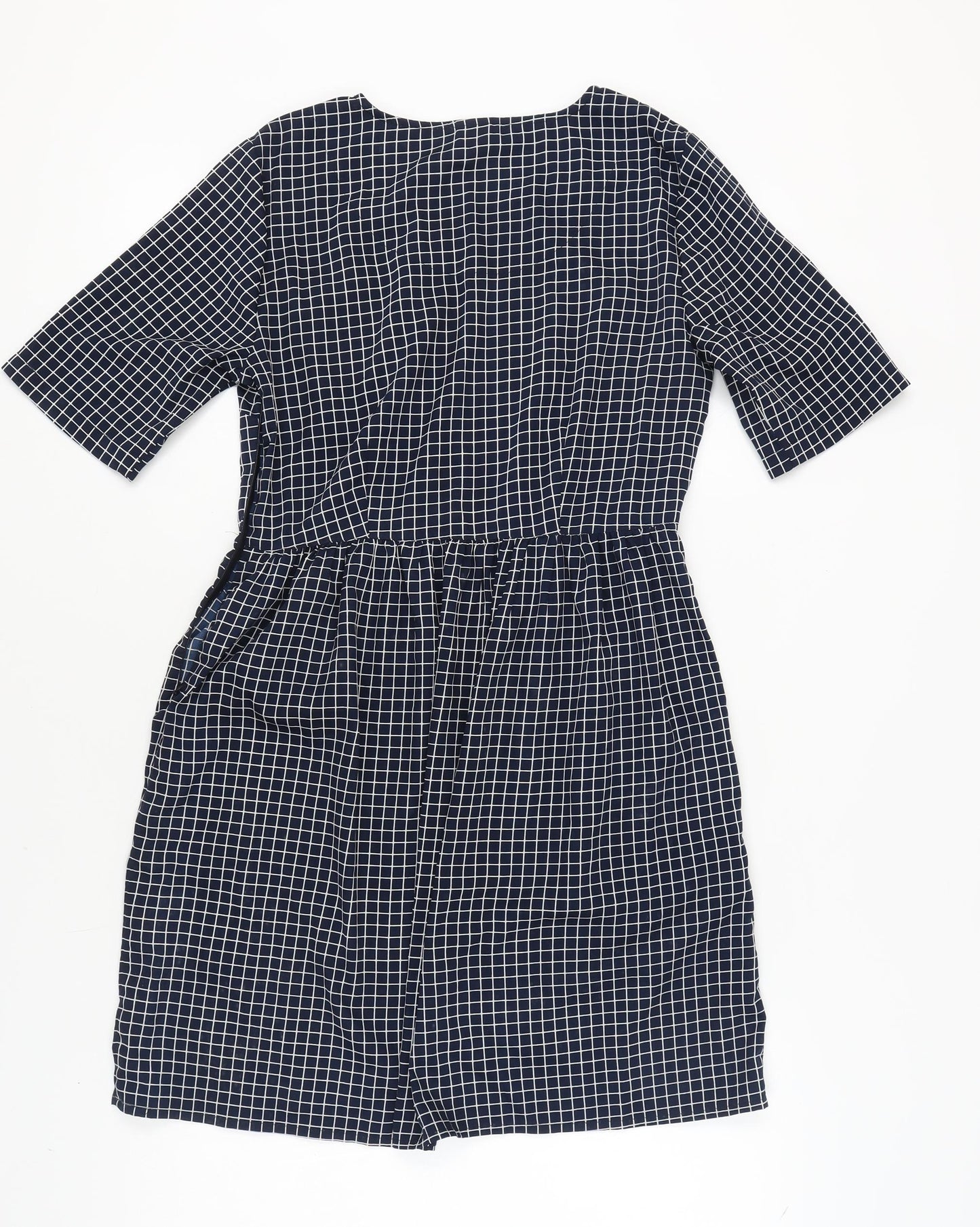 Vero Moda Women's Black Check Shift Dress M