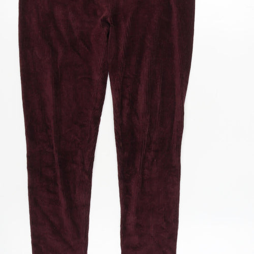 Marks and Spencer Purple Women's Corduroy Leggings Size 12