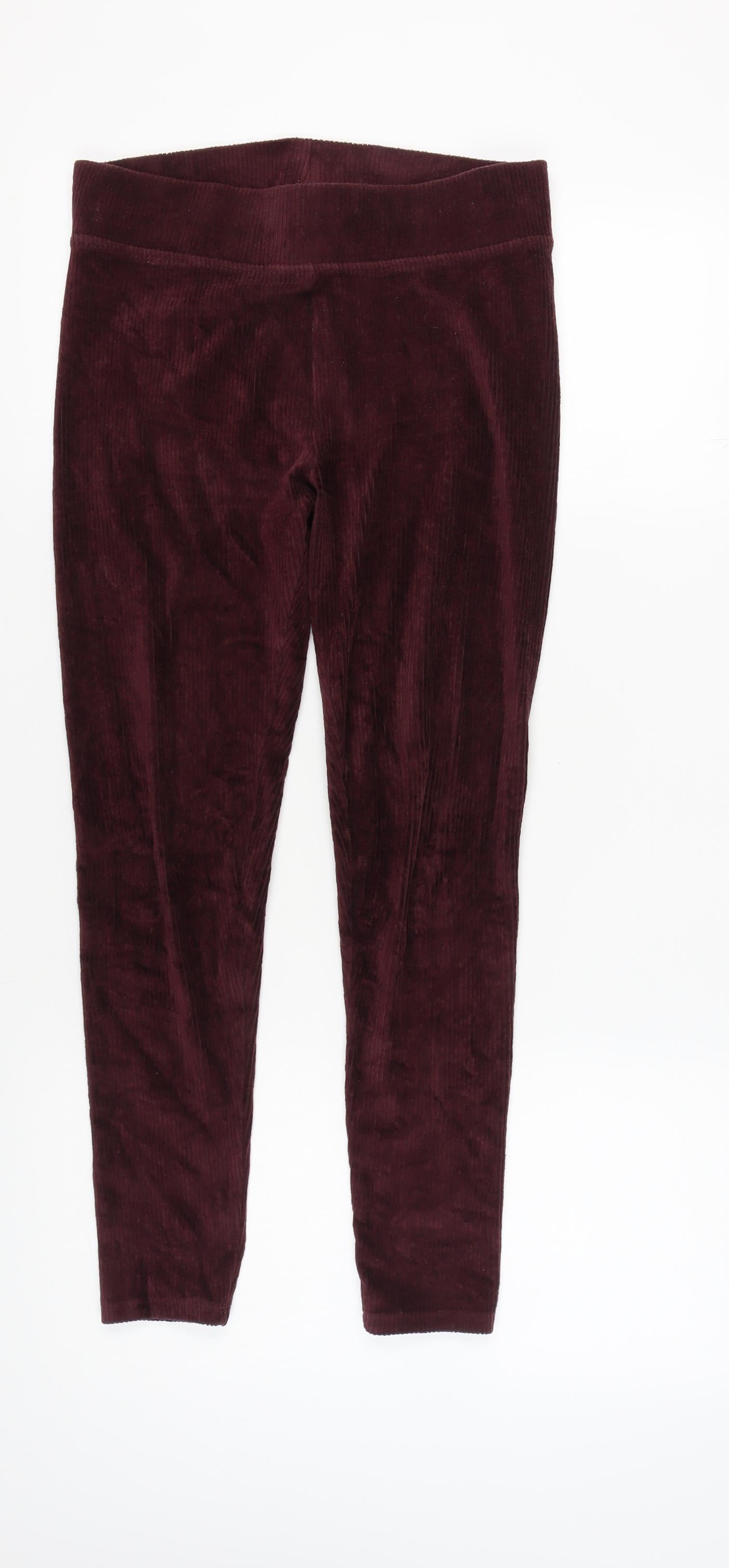 Marks and Spencer Purple Women's Corduroy Leggings Size 12