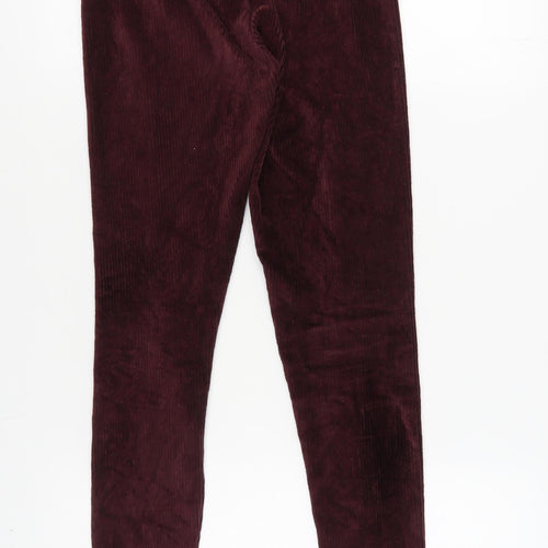 Marks and Spencer Purple Women's Corduroy Leggings Size 12