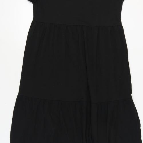 New Look Women's Black Short Sleeve Shift Dress