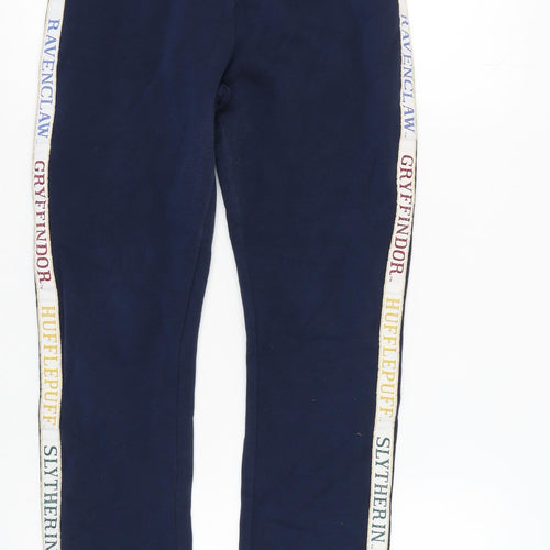 Marks and Spencer Girls Blue Jogger Trousers 13-14 Years