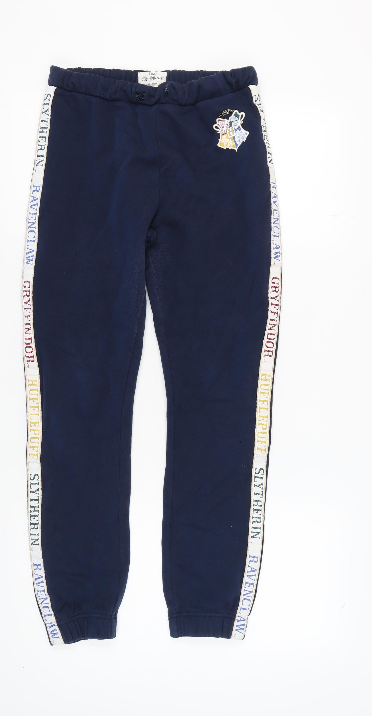 Marks and Spencer Girls Blue Jogger Trousers 13-14 Years