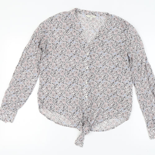 Next Women's Multicoloured Floral Blouse - Size 10