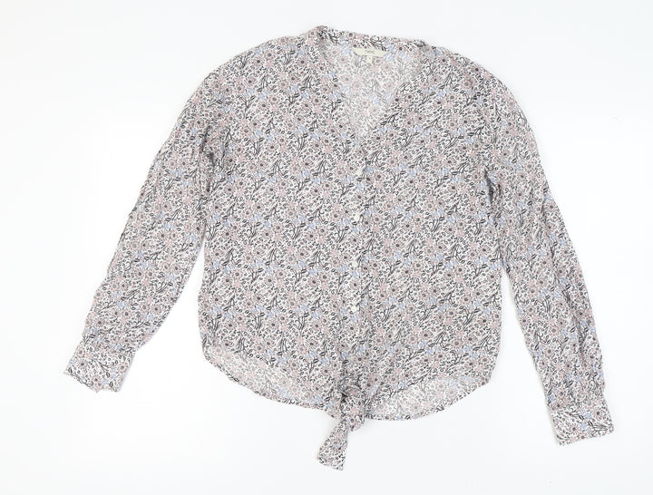 Next Women's Multicoloured Floral Blouse - Size 10