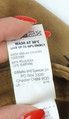 Marks and Spencer Women's Beige Knee Length Pencil Skirt