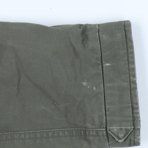 H&M Women's Green Parka XS with Fur Hood