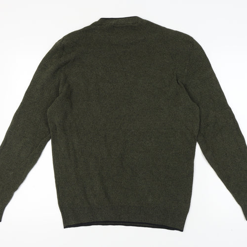 C&A Men's Green Pullover Jumper Medium
