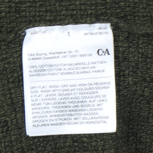 C&A Men's Green Pullover Jumper Medium