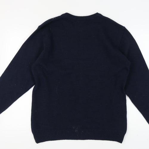 Christopher Knight Men's XL Blue Argyle Pullover Jumper