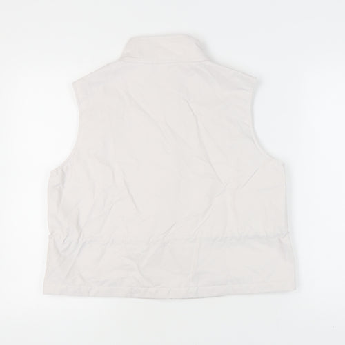 Marks and Spencer Women Beige Size 12 Sleeveless Waistcoat