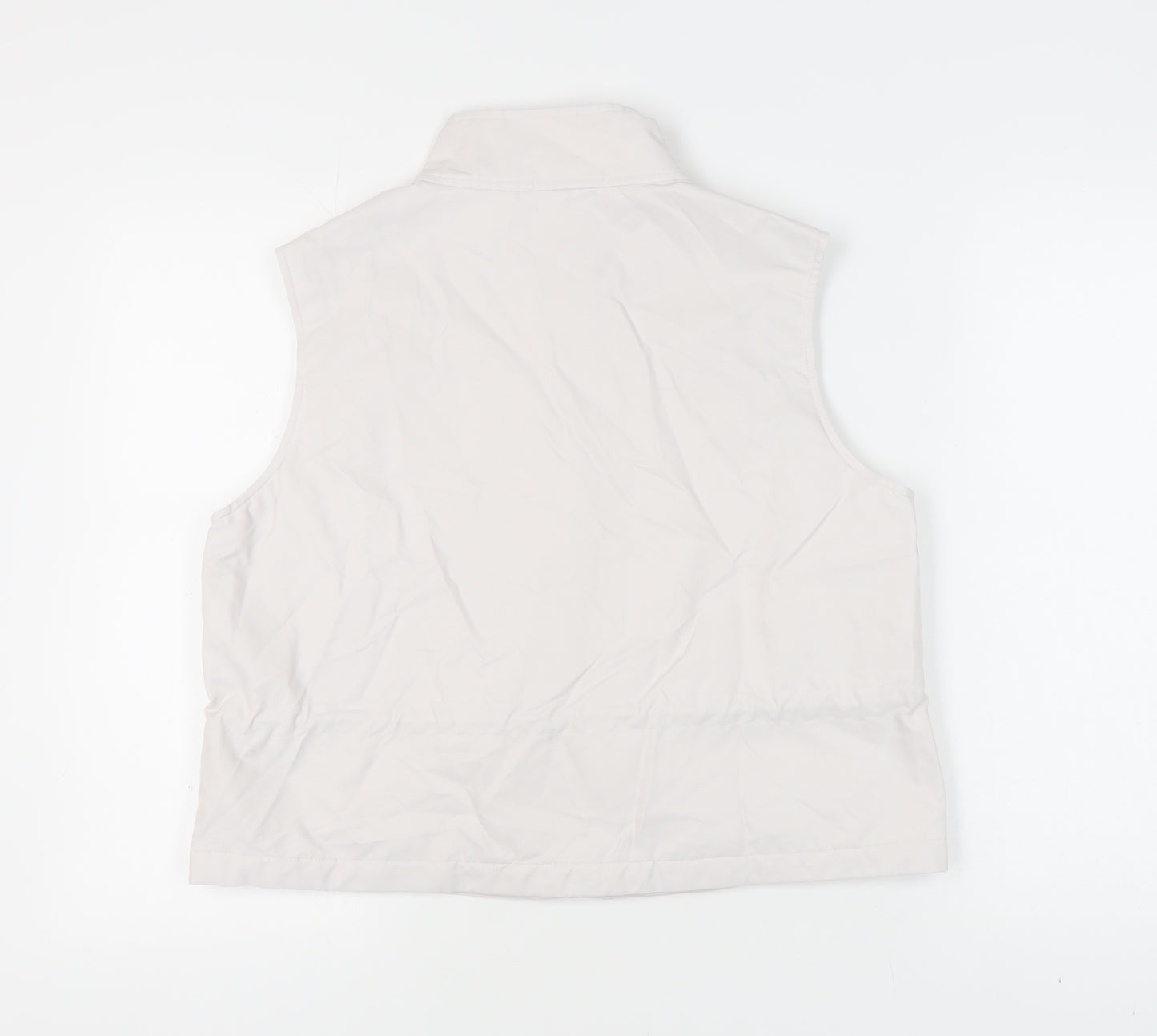 Marks and Spencer Women Beige Size 12 Sleeveless Waistcoat