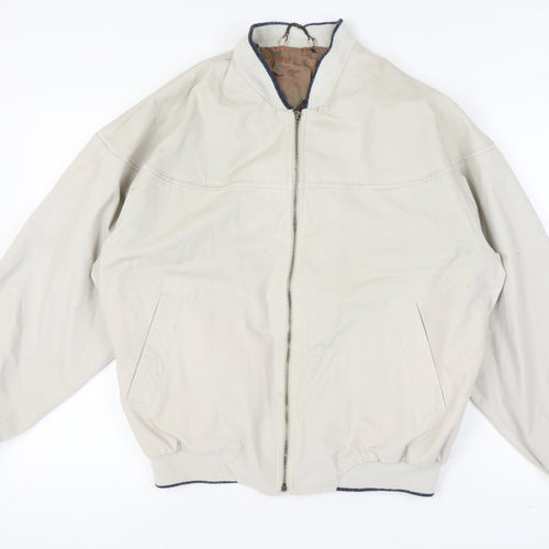 St Michael Men's Beige Bomber Jacket Medium 38-40"