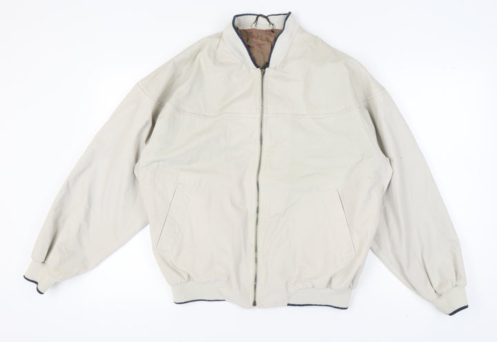 St Michael Men's Beige Bomber Jacket Medium 38-40"