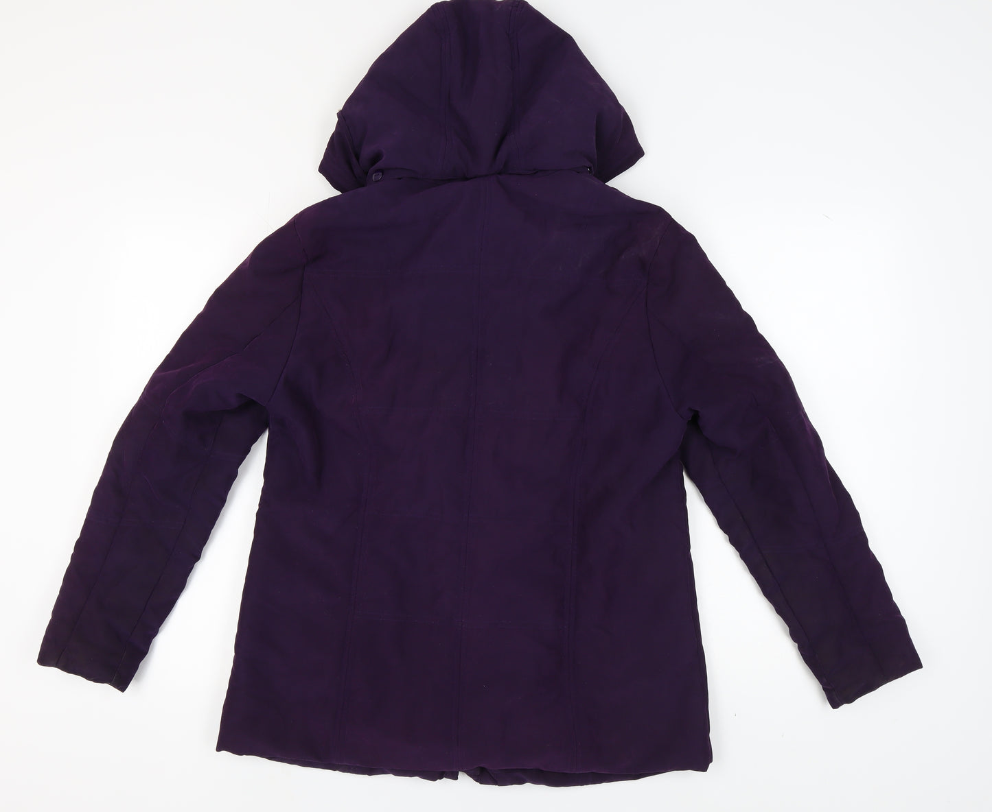 Katherine Hammond Women's Purple Hooded Coat Size 12