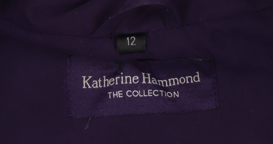 Katherine Hammond Women's Purple Hooded Coat Size 12
