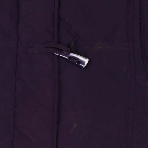 Katherine Hammond Women's Purple Hooded Coat Size 12