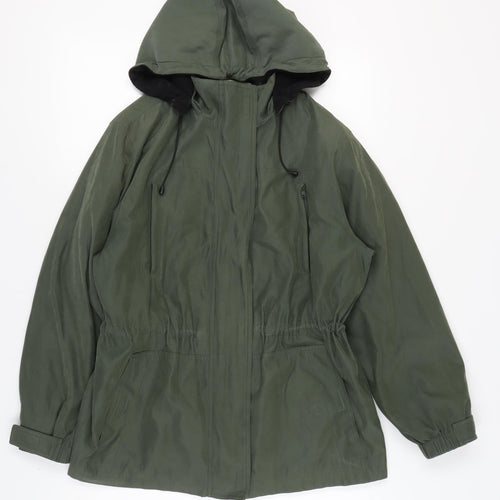 St. John's Bay Green Petite Parka Jacket L