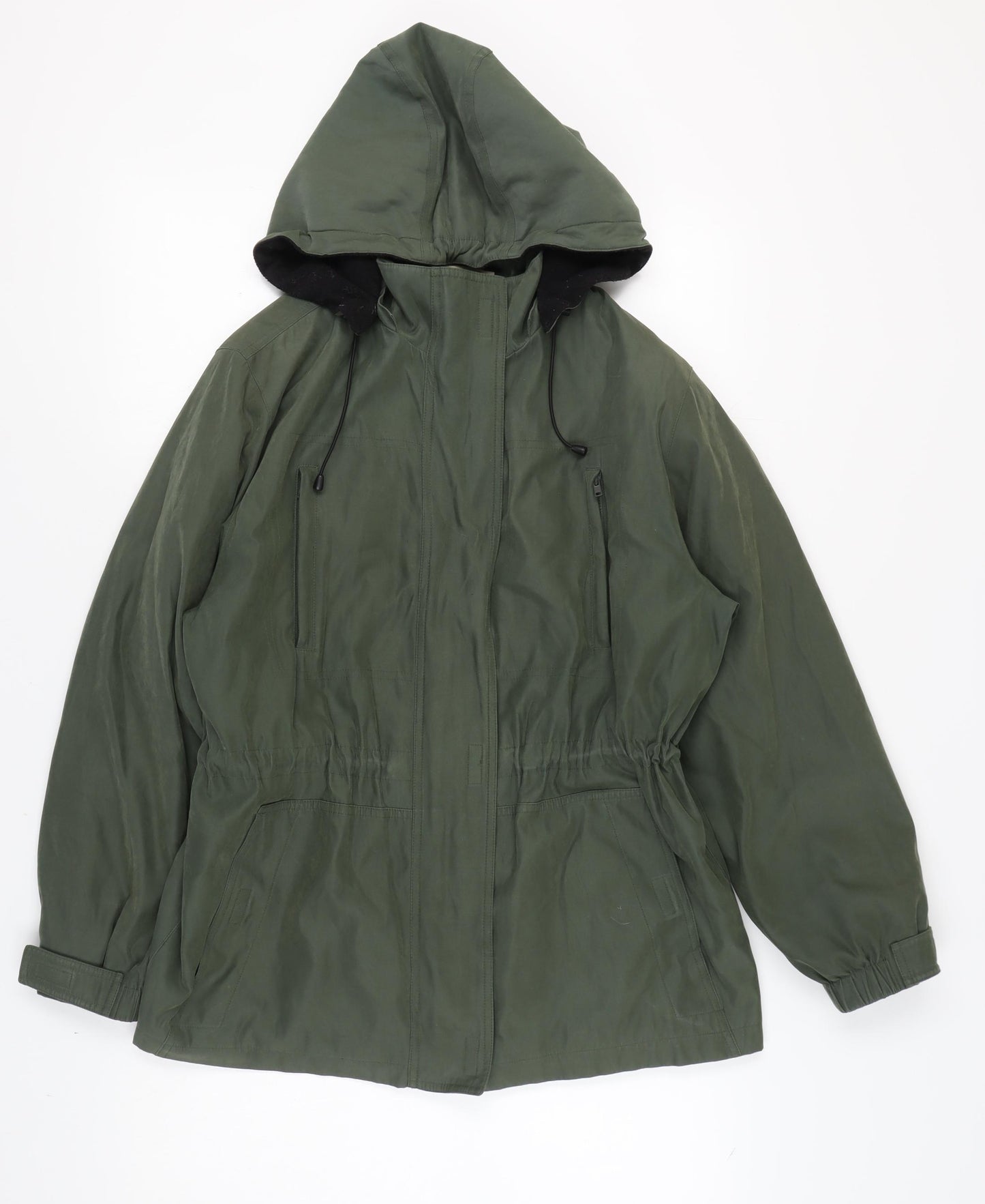 St. John's Bay Green Petite Parka Jacket L