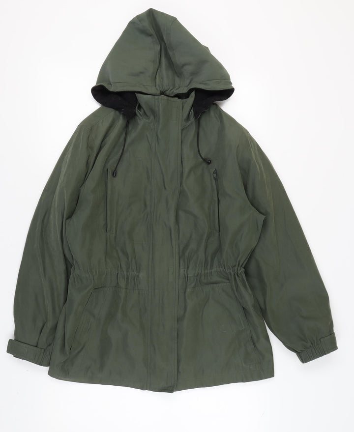 St. John's Bay Green Petite Parka Jacket L