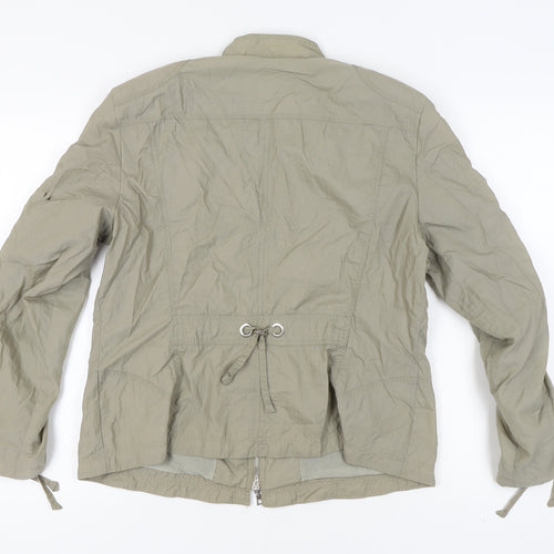 Bonita Women's Beige Jacket, Size 16, Casual Zip Style