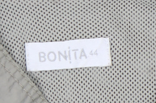 Bonita Women's Beige Jacket, Size 16, Casual Zip Style