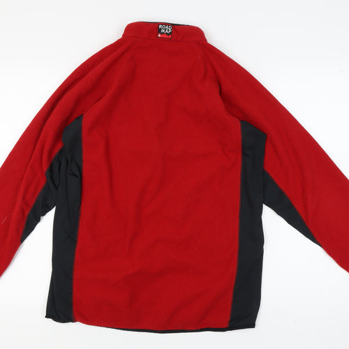 Roadmap Men's Red Fleece 1/2 Zip Sweatshirt Size L