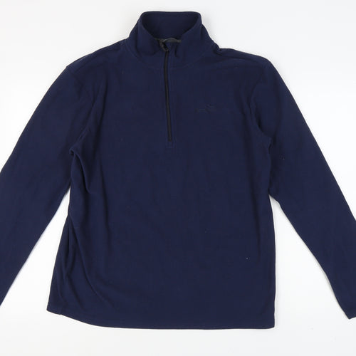 Peter Storm Men's Blue Fleece 1/4 Zip Jumper L