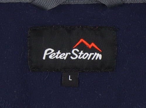 Peter Storm Men's Blue Fleece 1/4 Zip Jumper L