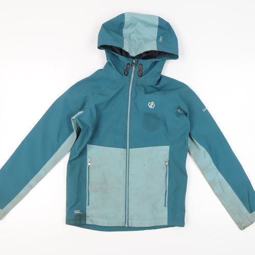 Dare 2b Boys Blue Waterproof Hooded Jacket 11-12 Years