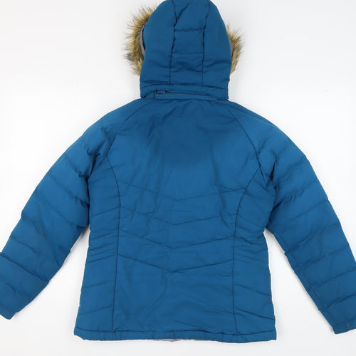 Trespass Women's Blue Puffer Jacket, Size 12, Winter Outdoor