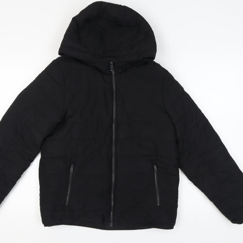 Abercrombie Kids Boys Black Puffer Jacket 15-16 Years