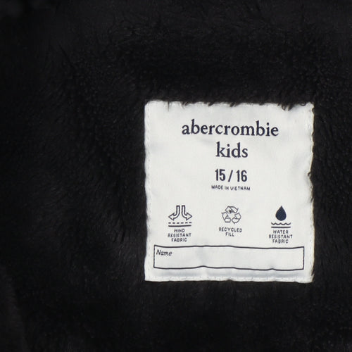 Abercrombie Kids Boys Black Puffer Jacket 15-16 Years