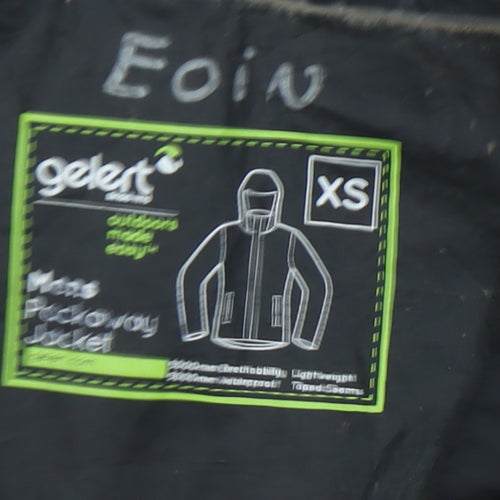 Gelert Unisex Black XS Lightweight Rain Coat